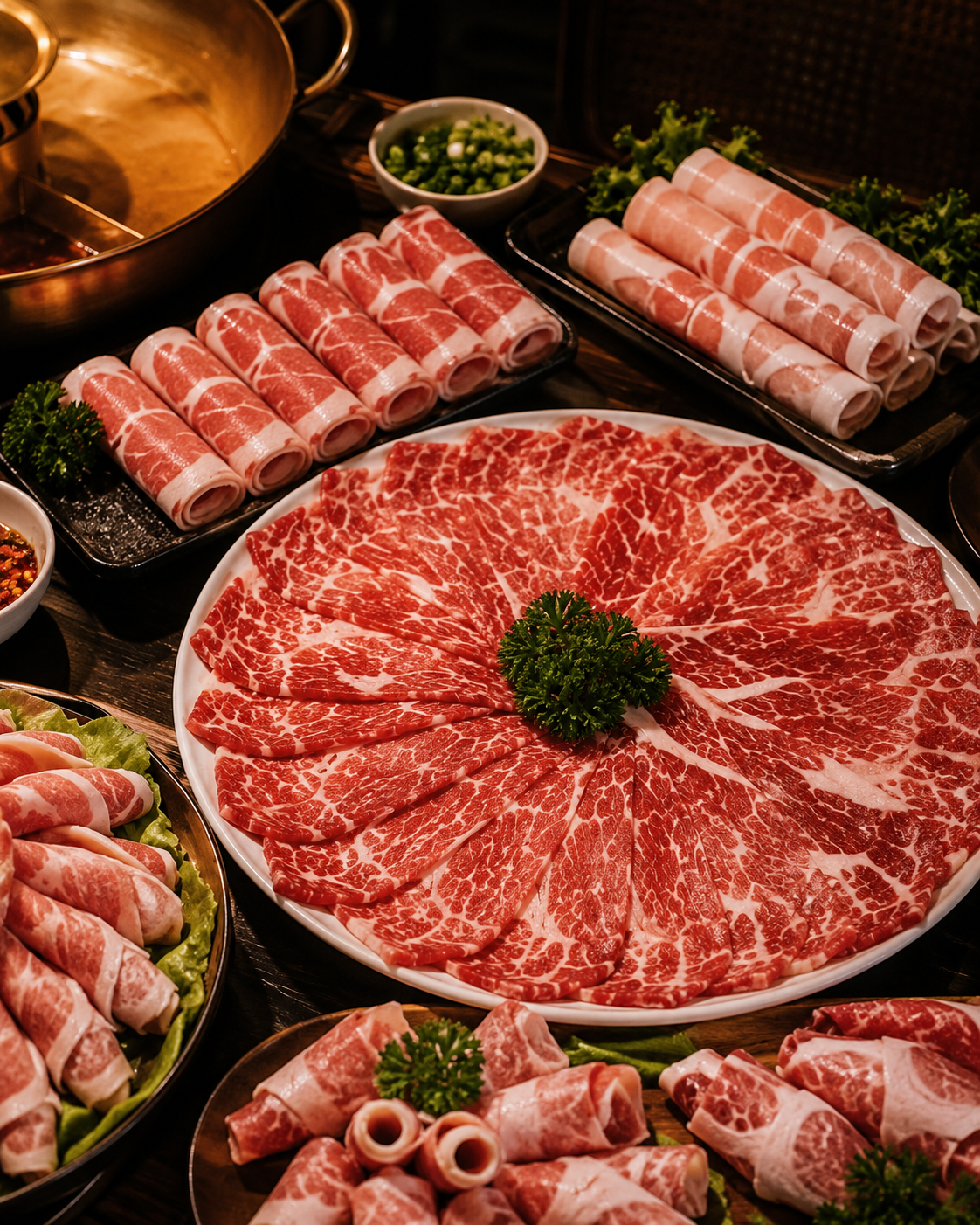 Sliced meat for hotpot